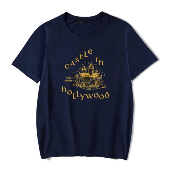 Castle in Hollywood Tee - Navy Blue
